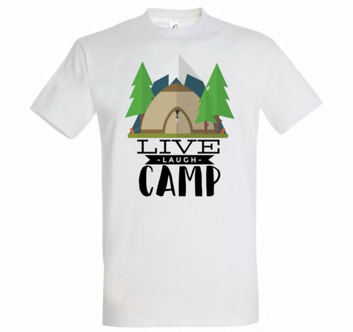 Youth Designz T-Shirt Live Laugh Camp Herren T-Shirt mit Trendigem Frontdru günstig online kaufen