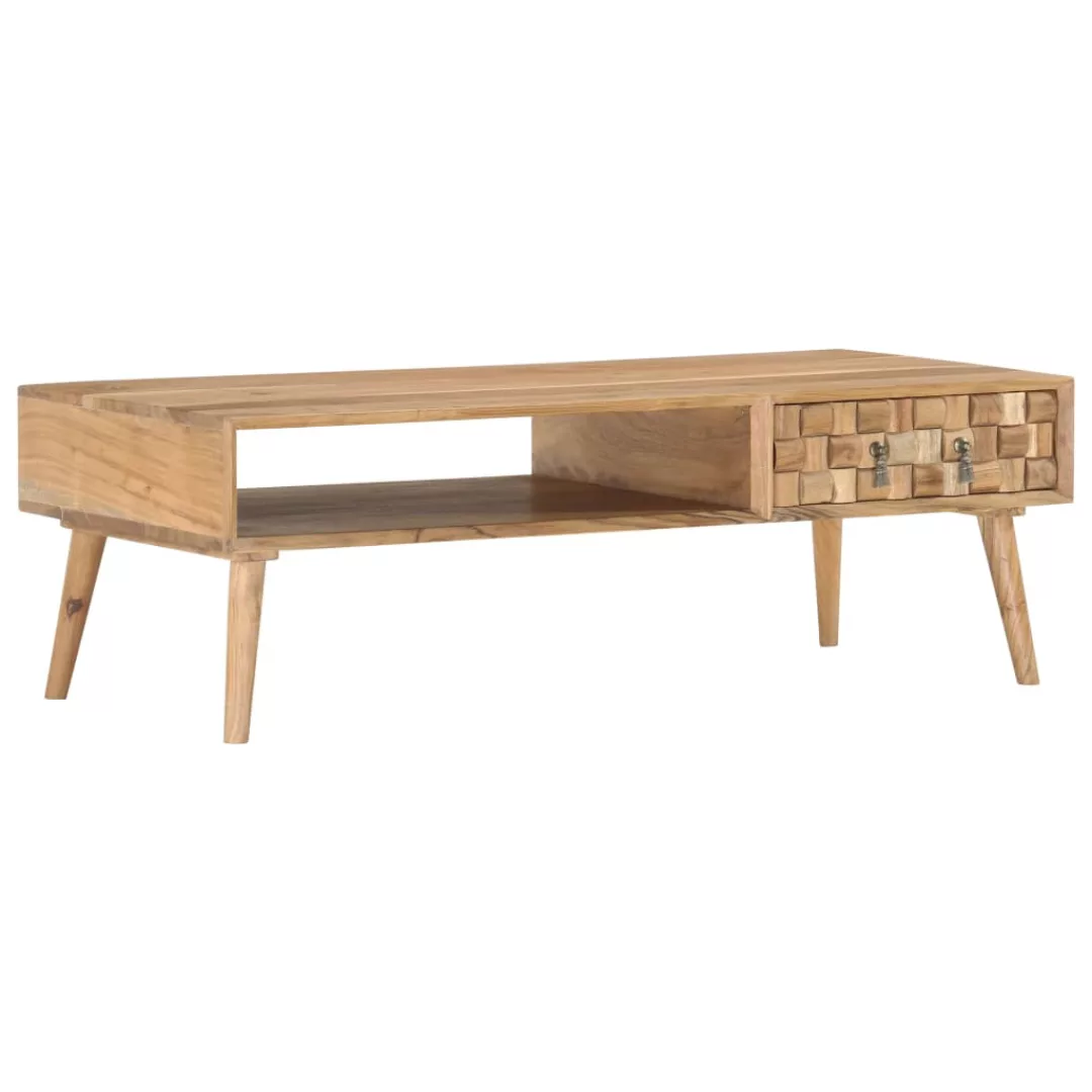 Couchtisch 110 X 50 X 35 Cm Massivholz Akazie günstig online kaufen