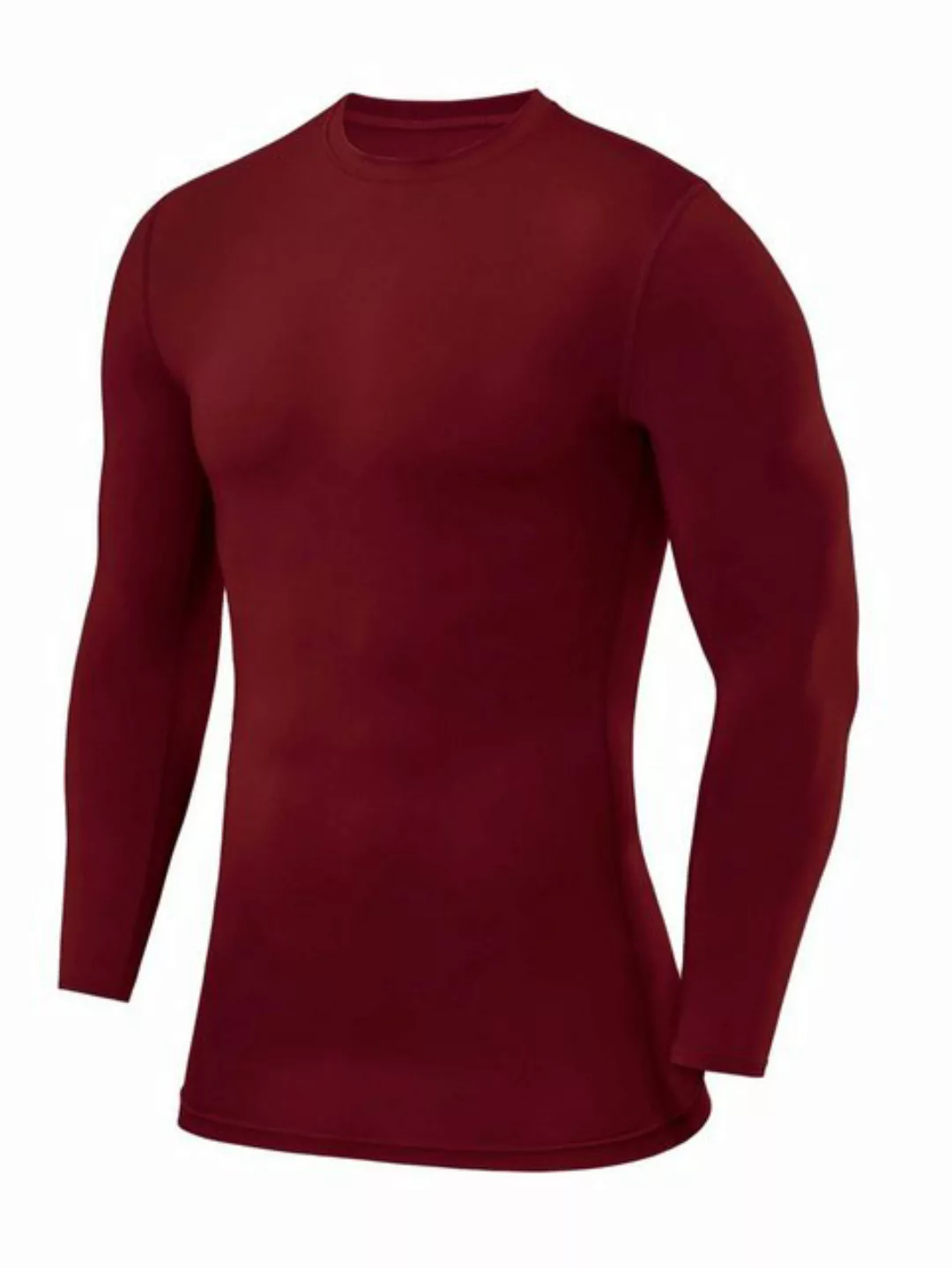 POWERLAYER Langarmshirt PowerLayer Herren Kompressions Shirt - Cabernet (1- günstig online kaufen