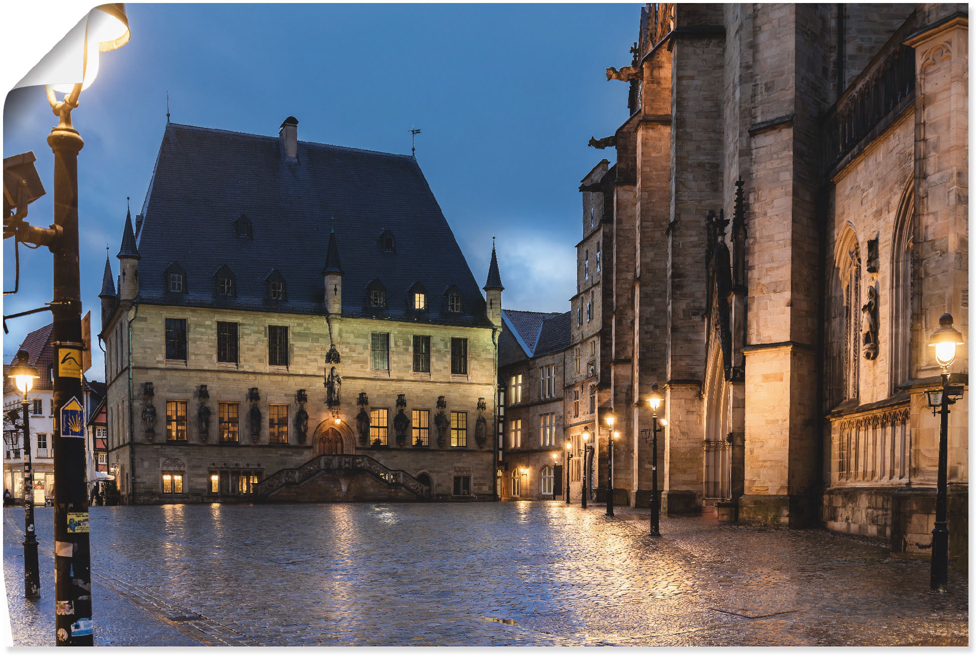 Artland Wandbild "Rathaus Osnabrück I", Gebäude, (1 St.), als Alubild, Outd günstig online kaufen