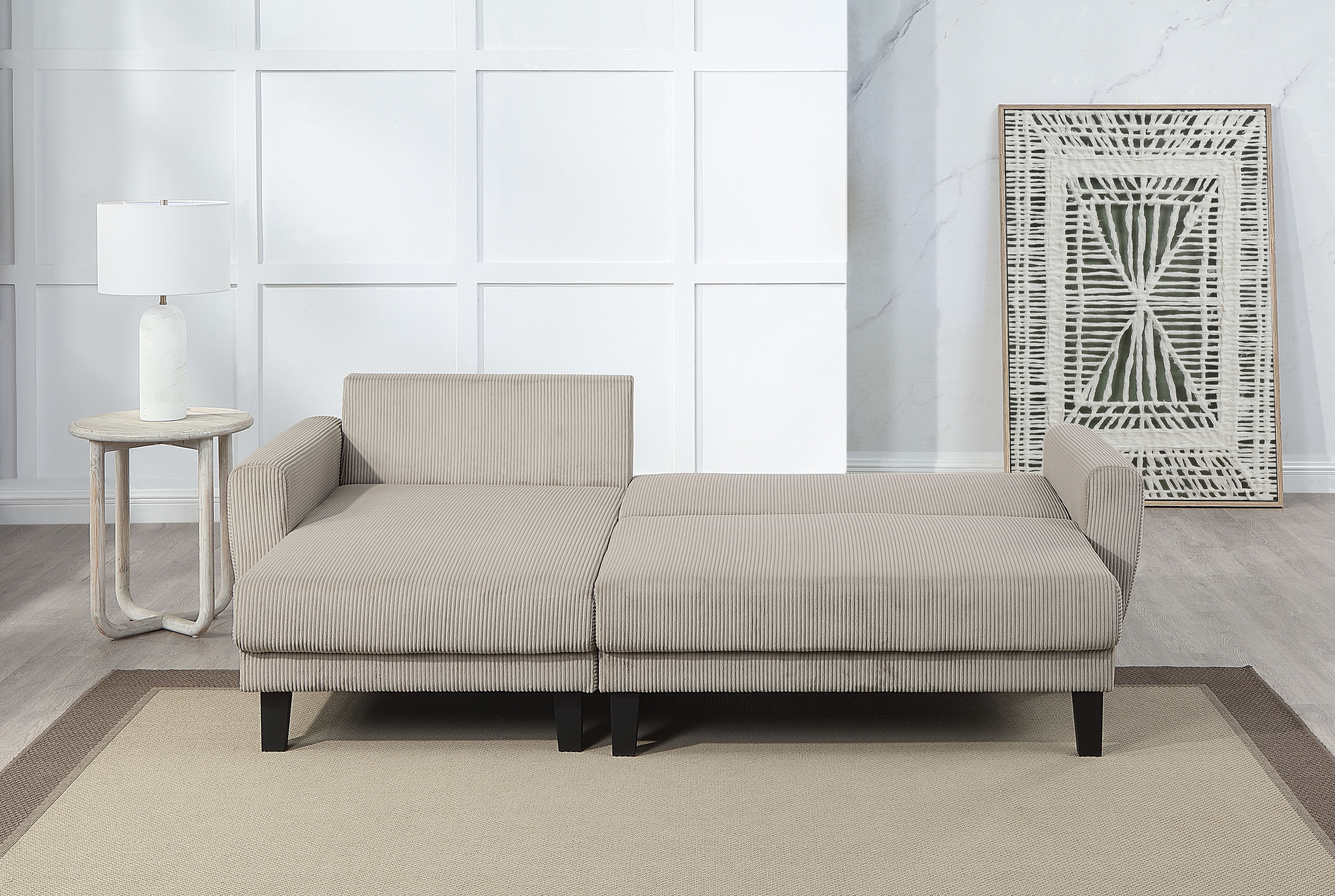 ATLANTIC home collection Ecksofa »Leonid L-Form«, mit Schlaffunktion und Be günstig online kaufen
