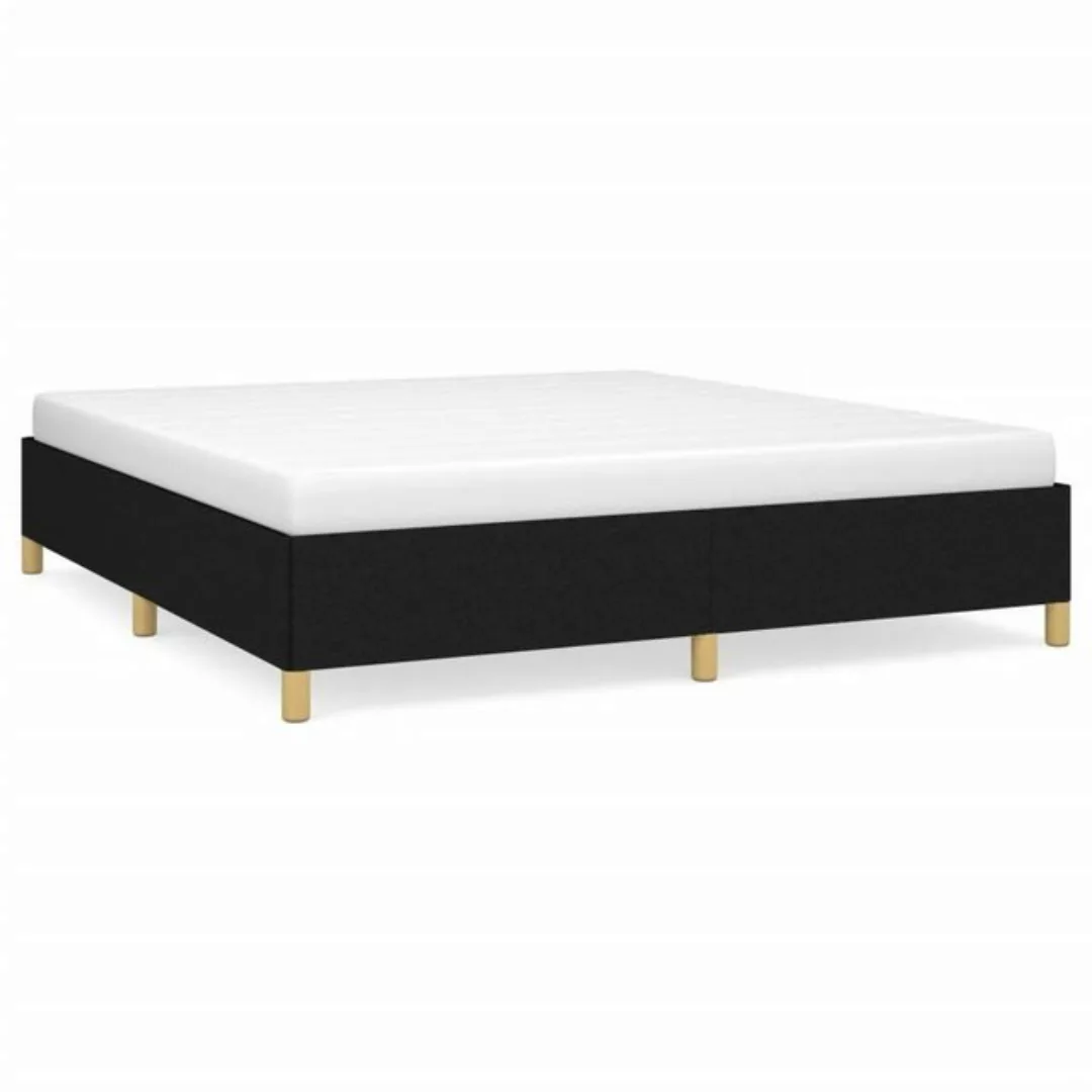 furnicato Bett Bettgestell ohne Matratze Schwarz 160x200 cm Stoff (1-tlg) günstig online kaufen