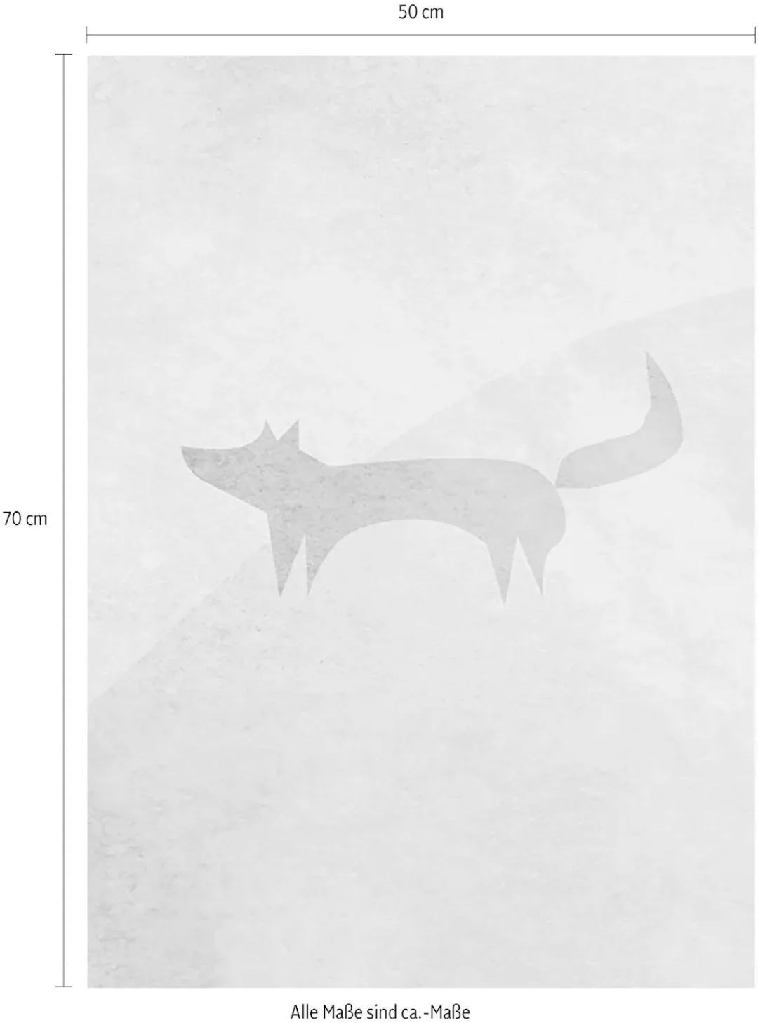 Komar Poster »Wild and Free Fox«, Tiere, (1 St.) günstig online kaufen