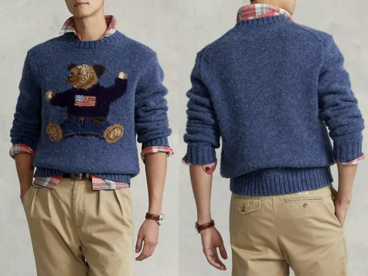 Ralph Lauren Strickpullover POLO RALPH LAUREN BEAR Pullover Wool Sweater Sw günstig online kaufen