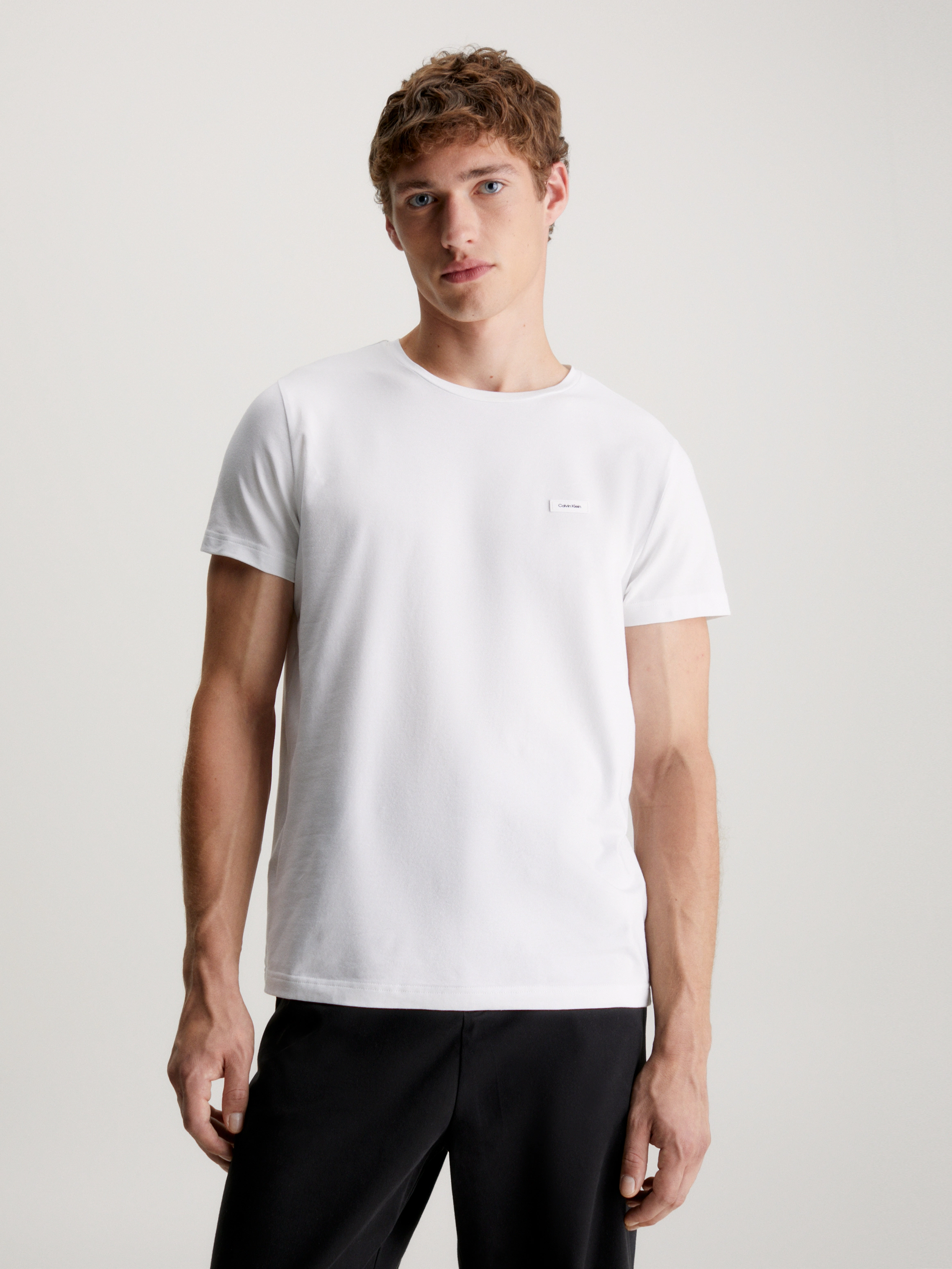 Calvin Klein T-Shirt "STRETCH SLIM FIT T-SHIRT", mit Rundhalsausschnitt günstig online kaufen