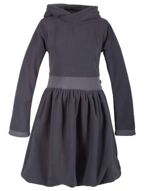 Vishes Midikleid Warmes Ballonkleid recyceltem Fleece mit Kapuze Hippie, Go günstig online kaufen