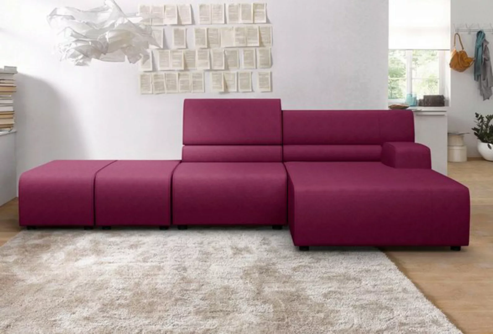 Egoitaliano Ecksofa "Babouche, Designsofa mit außergewöhnlichem Sitzkomfort günstig online kaufen