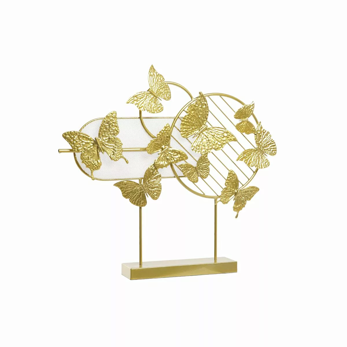 Deko-figur Dkd Home Decor Golden Metall Schmetterlinge (63 X 9 X 58,4 Cm) günstig online kaufen