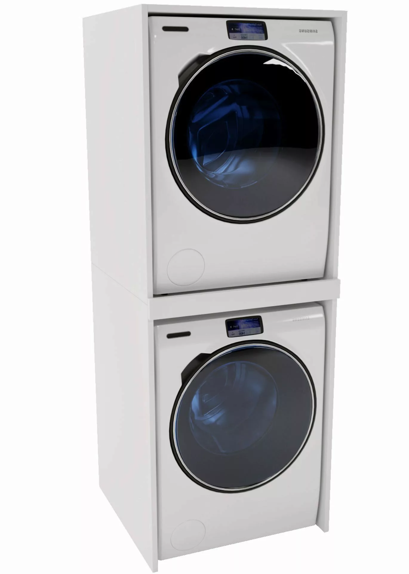 Raumhirsch Furniture Waschmaschinenumbauschrank für zwei Geräte günstig online kaufen