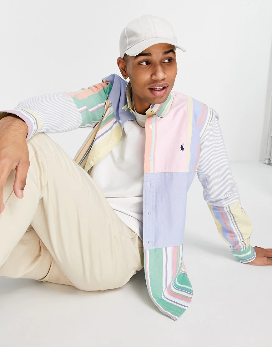 Polo Ralph Lauren – Oxfordhemd in regulärer Passform mit Markenlogo und Str günstig online kaufen