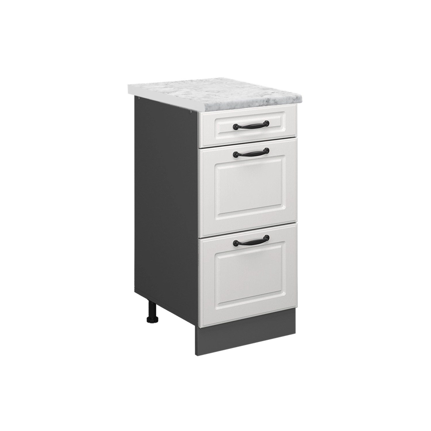 Vicco Unterschrank R-Line, Weiß Landhaus/Anthrazit, 40 günstig online kaufen