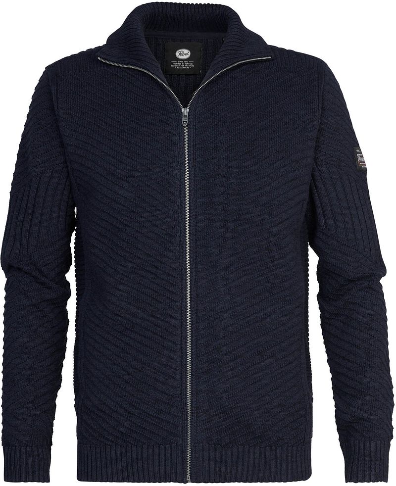 Petrol Strickjacke Kankakee Navy - Größe XL günstig online kaufen