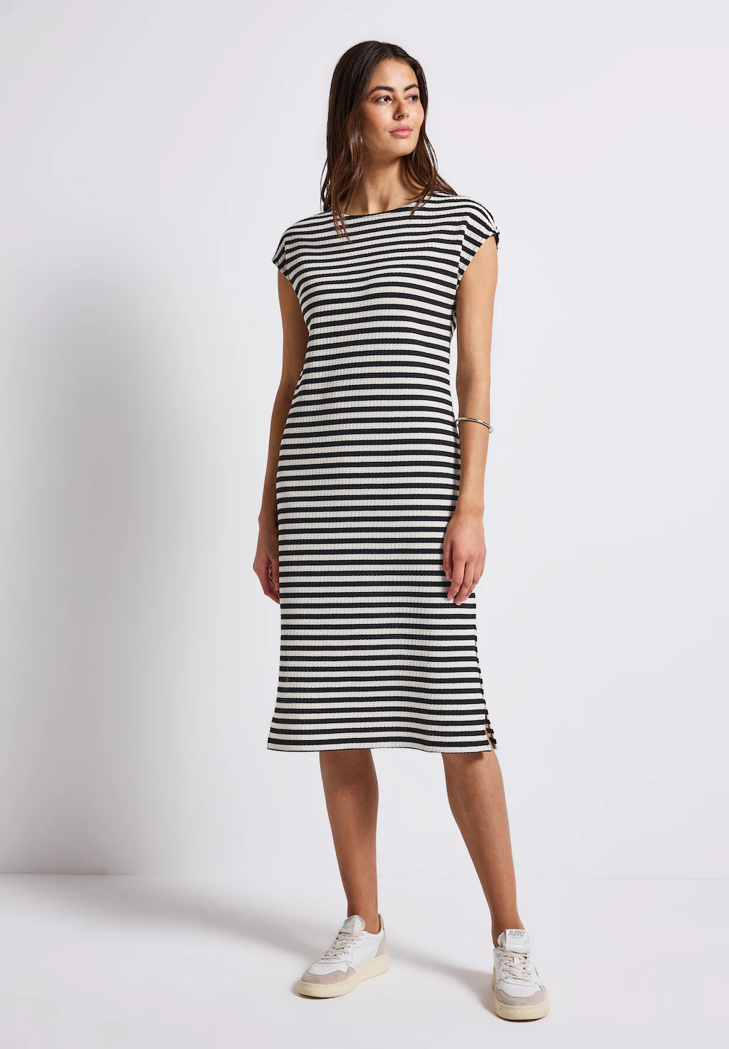 STREET ONE Midikleid, mit Streifen günstig online kaufen