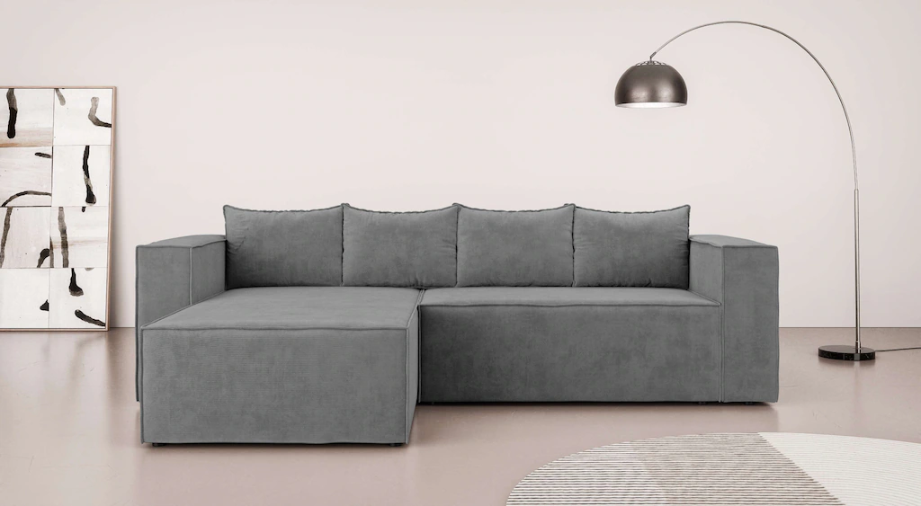 INOSIGN Ecksofa "LINCOLNVILLE mit Bettfunktion und Bettkasten, Maße B/H/T 2 günstig online kaufen