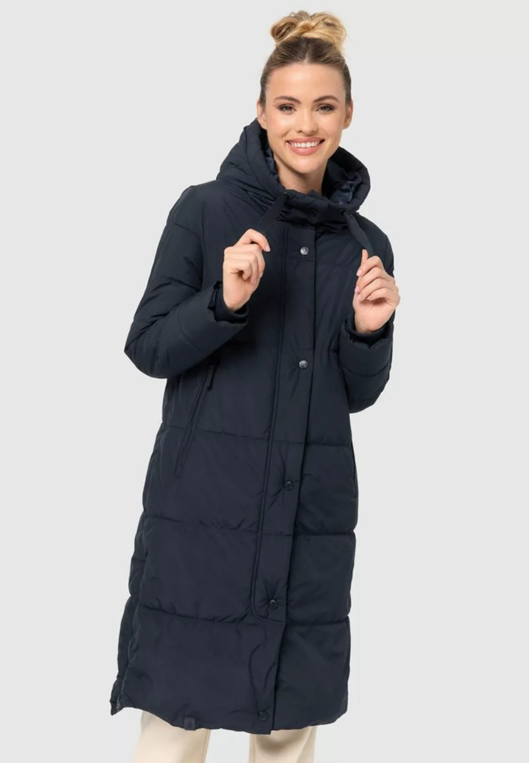 Marikoo Winterjacke Soranaa langer Winter Mantel mit Kapuze günstig online kaufen