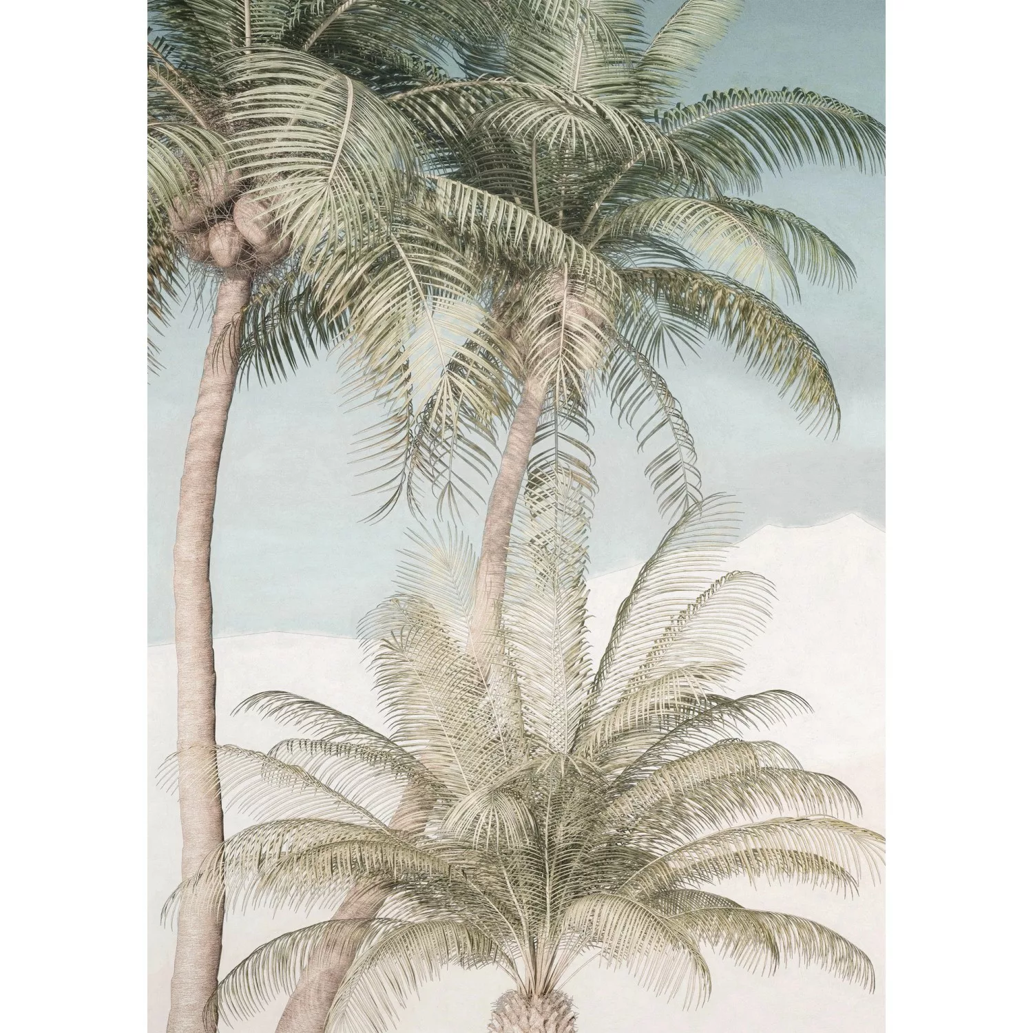 KOMAR Vlies Fototapete - Palm Oasis - Größe 200 x 280 cm mehrfarbig günstig online kaufen