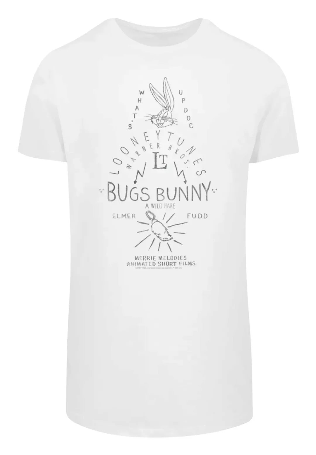 F4NT4STIC T-Shirt "Looney Tunes Bugs Bunny Whats Up Doc Stripes", Print günstig online kaufen