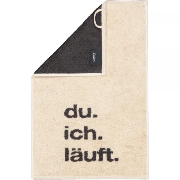 Cawö Gästetücher Postcard Towels Edition 100 - Farbe: du.ich.läuft - 13 - 3 günstig online kaufen