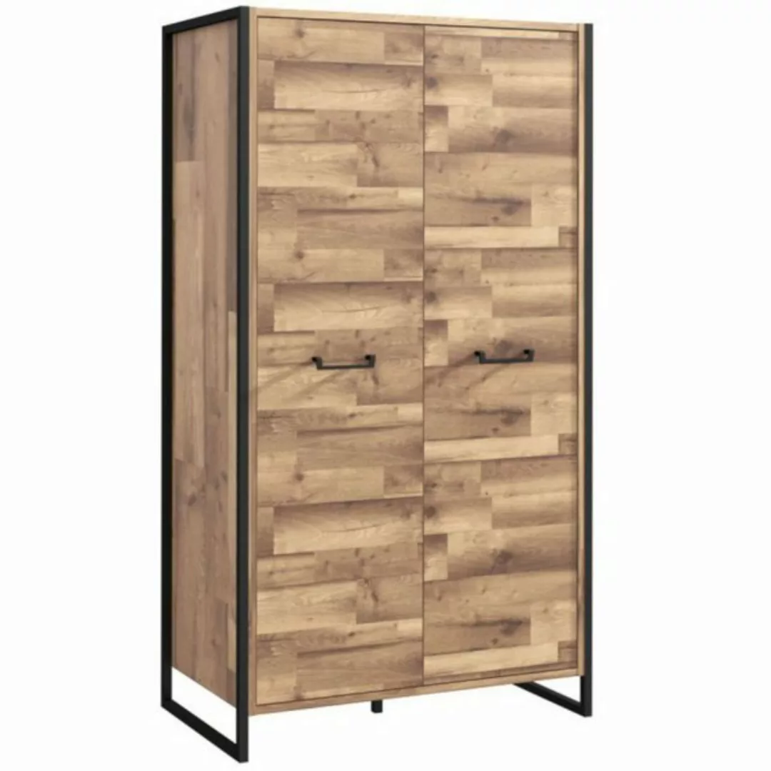 Stylefy Drehtürenschrank Haruko (Schrank, Kleiderschrank) 2-türig, mit 6 Ei günstig online kaufen