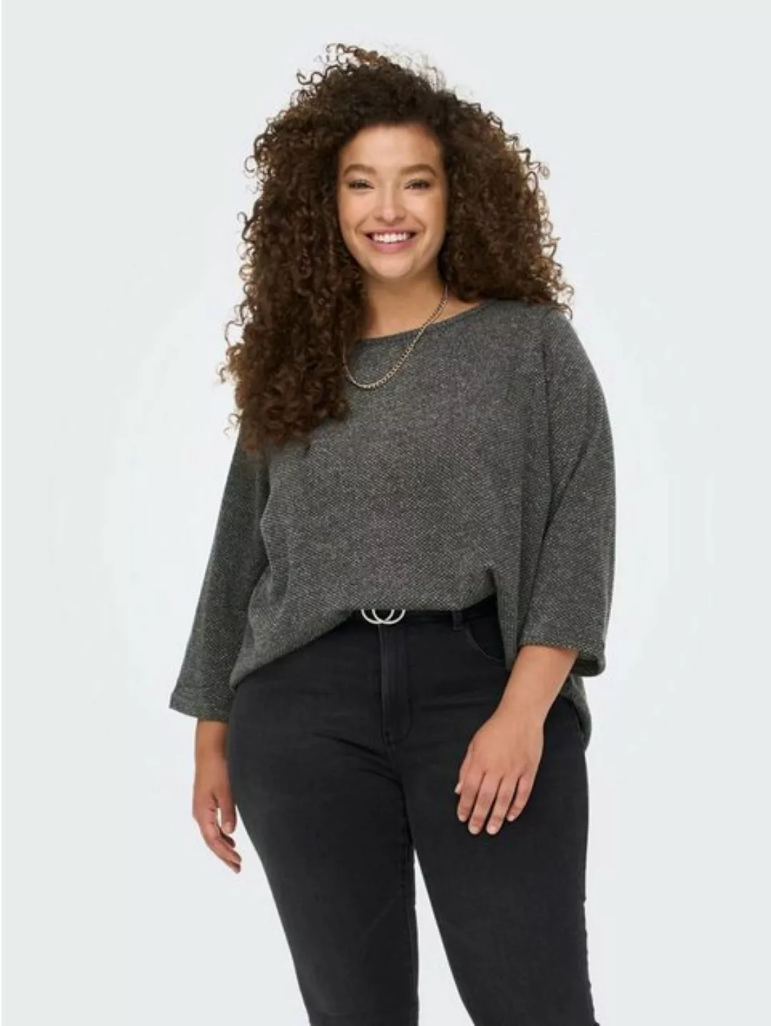 ONLY CARMAKOMA Strickpullover Dünner 3/4 Arm Pullover Plus Size Übergröße C günstig online kaufen