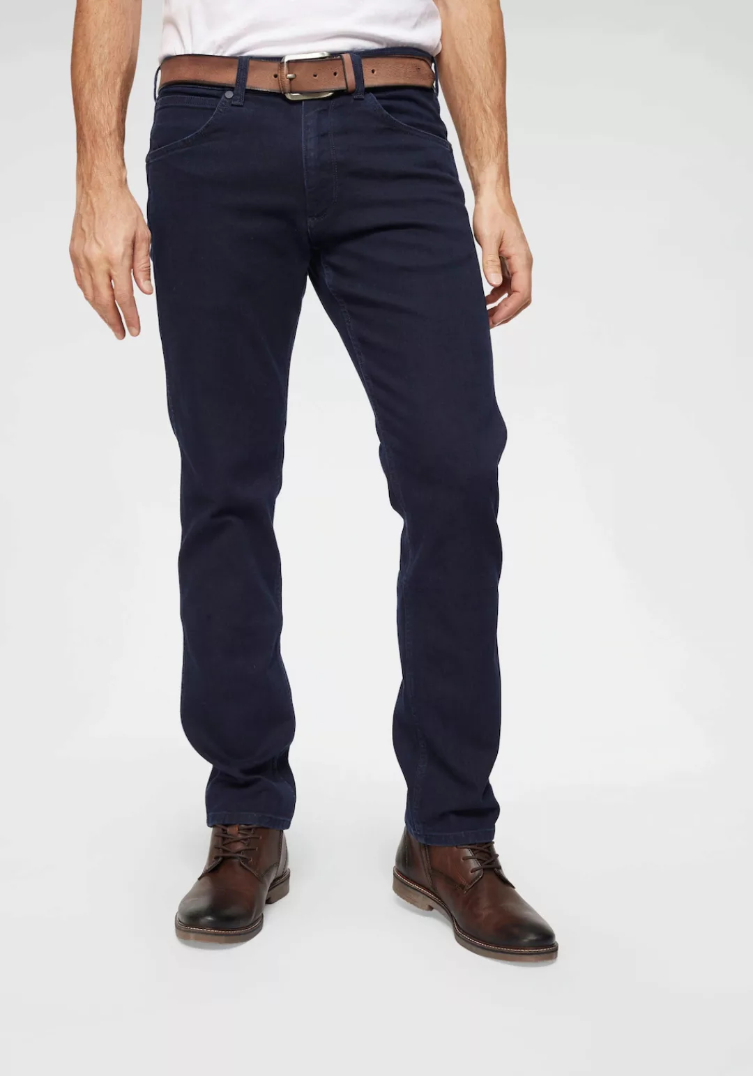 Wrangler Herren Jeans Greensboro - Regular Fit - Blau - Black Back günstig online kaufen