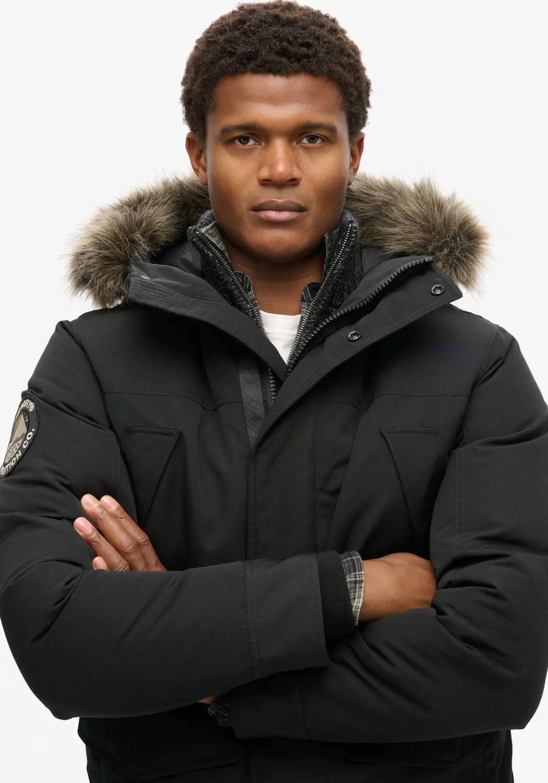 Superdry Parka "EVEREST FAUX FUR PARKA JACKET", mit Kapuze günstig online kaufen