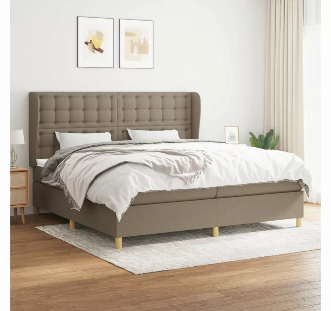 vidaXL Boxspringbett Bett Boxspringbett mit Matratze & Topper Stoff verschi günstig online kaufen