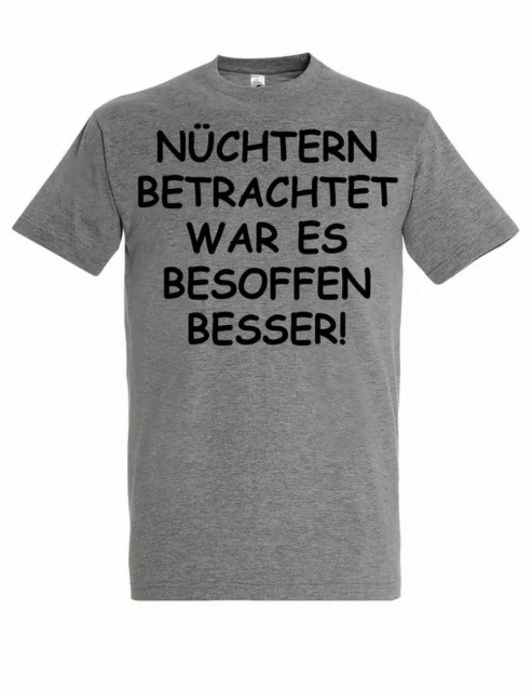 Youth Designz Print-Shirt Herren T-Shirt "Nüchtern betrachtet" lustig Print günstig online kaufen