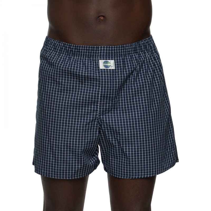 D.E.A.L International Boxershorts Blau kariert günstig online kaufen