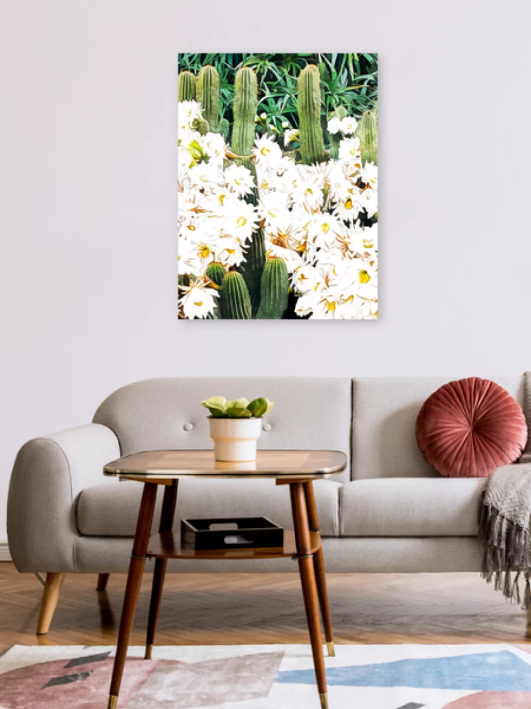 Poster / Leinwandbild - Cactus & Bloom günstig online kaufen