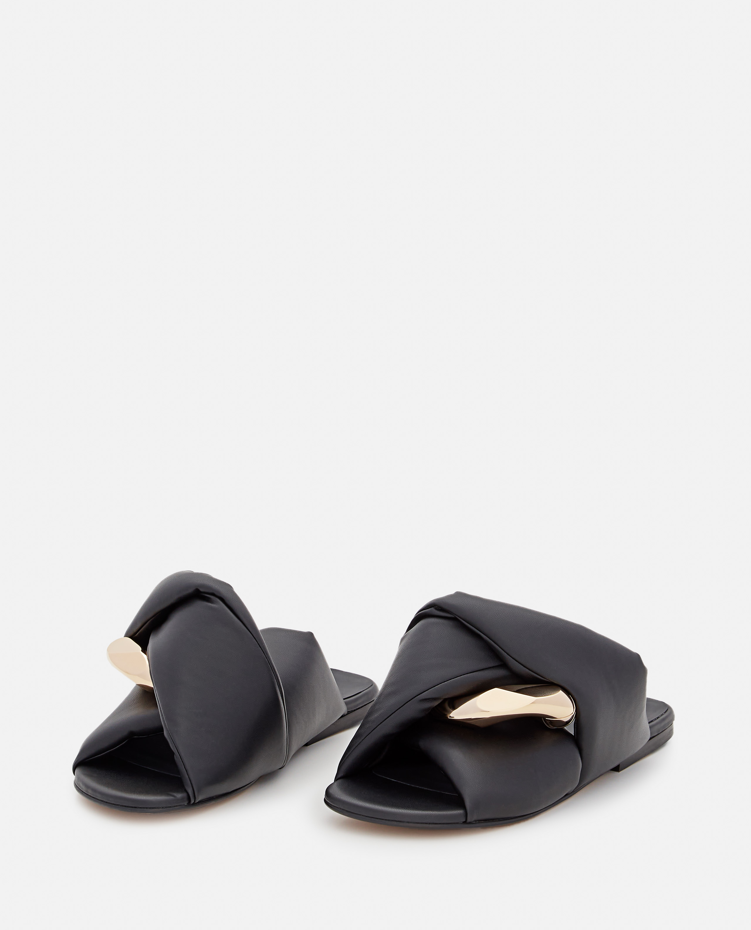 TWIST LEATHER FLAT SANDALS günstig online kaufen