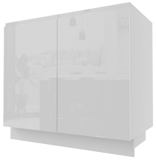 Feldmann-Wohnen Unterschrank Florence (Florence, 1-St) 90cm Front- & Korpus günstig online kaufen