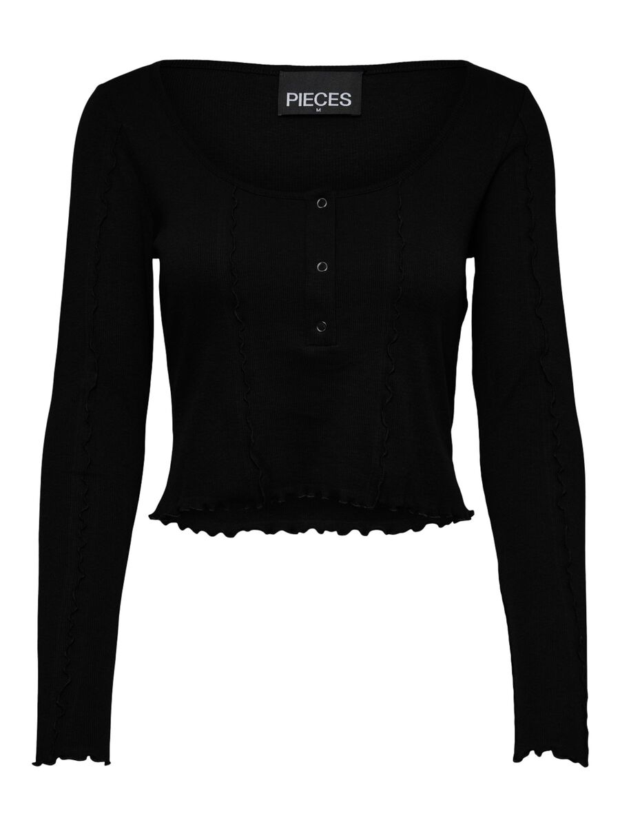 PIECES Pcfilicia Crop Top Damen Schwarz günstig online kaufen