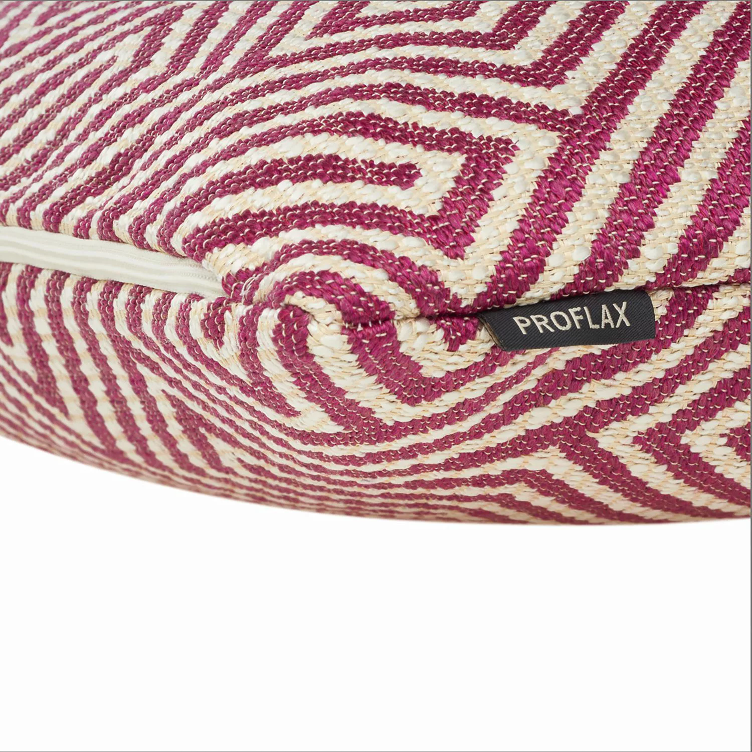 home24 Proflax Kissenbezug Scale Beige/Pink 45x45 cm (BxH) Mischgewebe günstig online kaufen