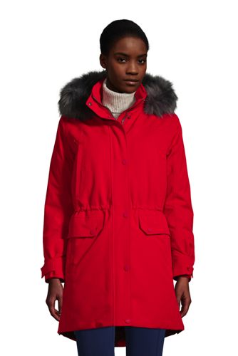 Expeditions-Daunenparka in Petite-Größe, Damen, Größe: XS Petite, Rot, by L günstig online kaufen