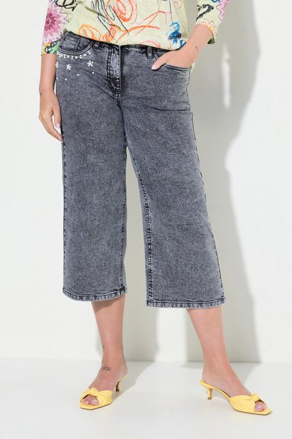 MIAMODA Regular-fit-Jeans Jeans-Culotte Wide Legs 5-Pocket Moon Wash günstig online kaufen