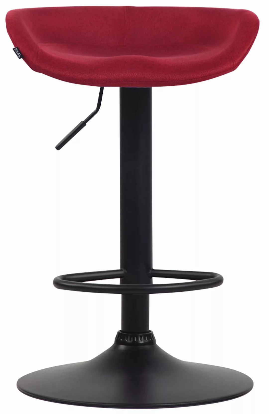 Barhocker Anaheim Stoff Schwarz Rot günstig online kaufen