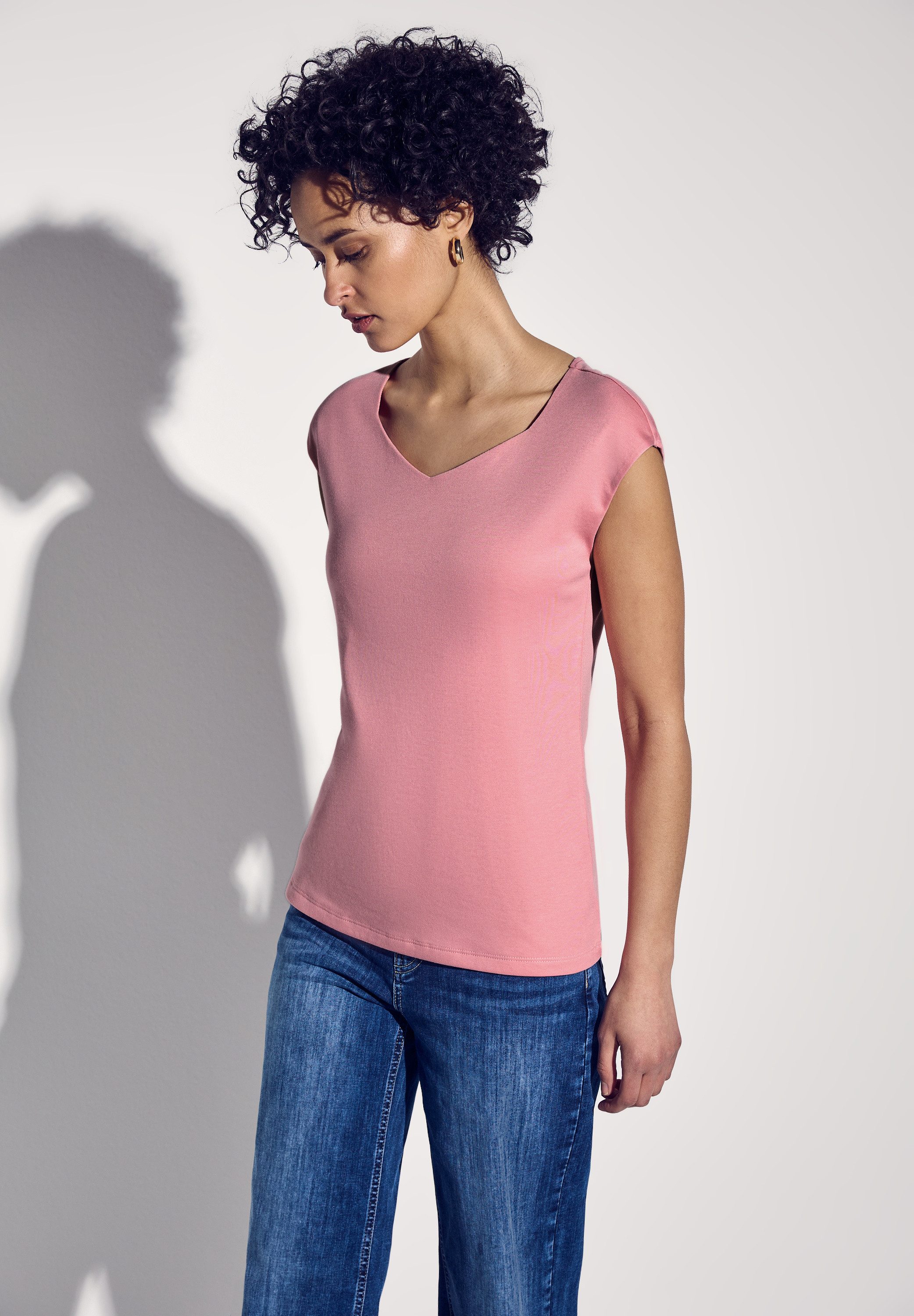 STREET ONE V-Shirt, doppellagig günstig online kaufen