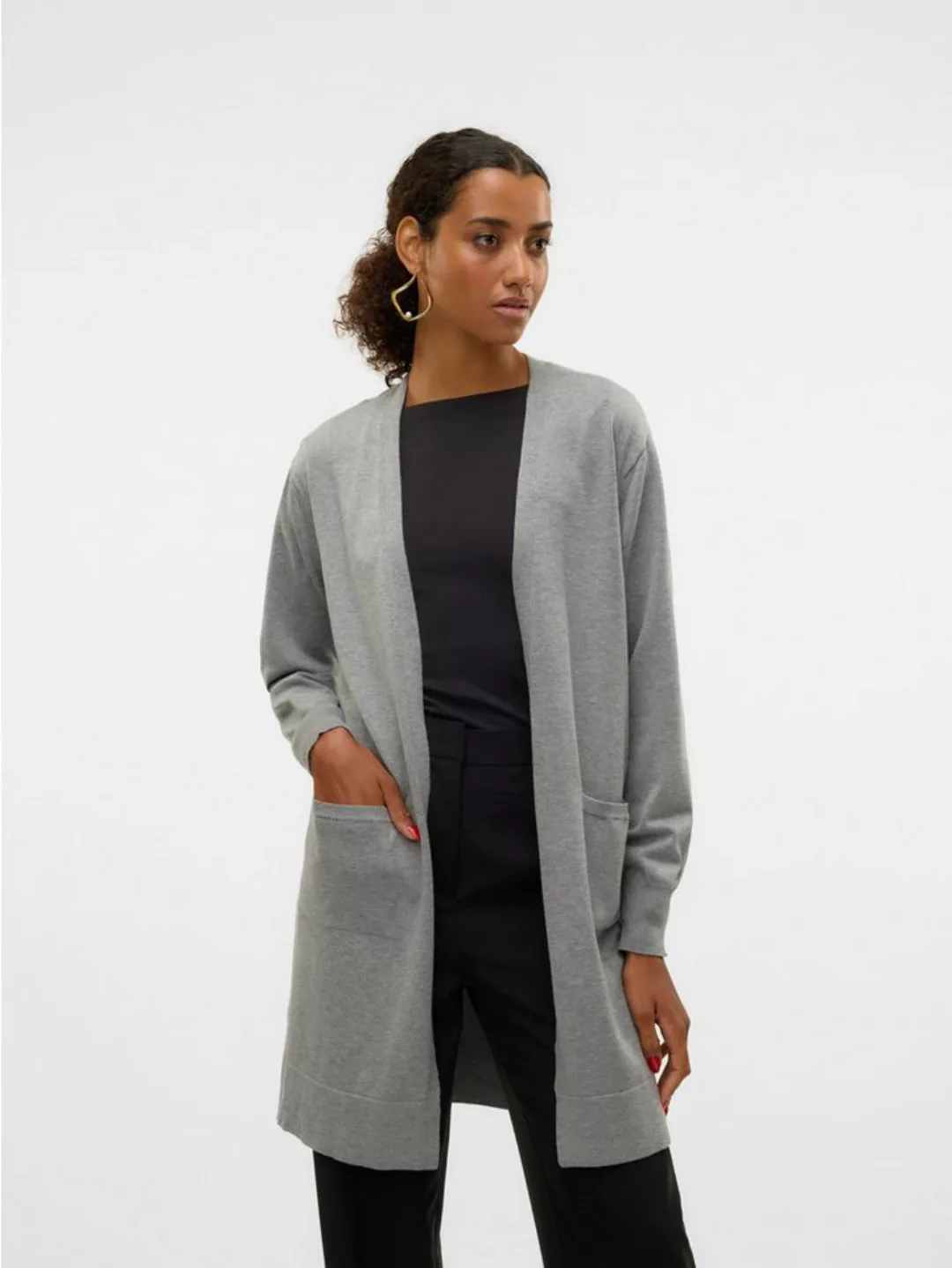 Vero Moda Longstrickjacke VMSILJE LS OPEN CARDIGAN GA NOOS günstig online kaufen