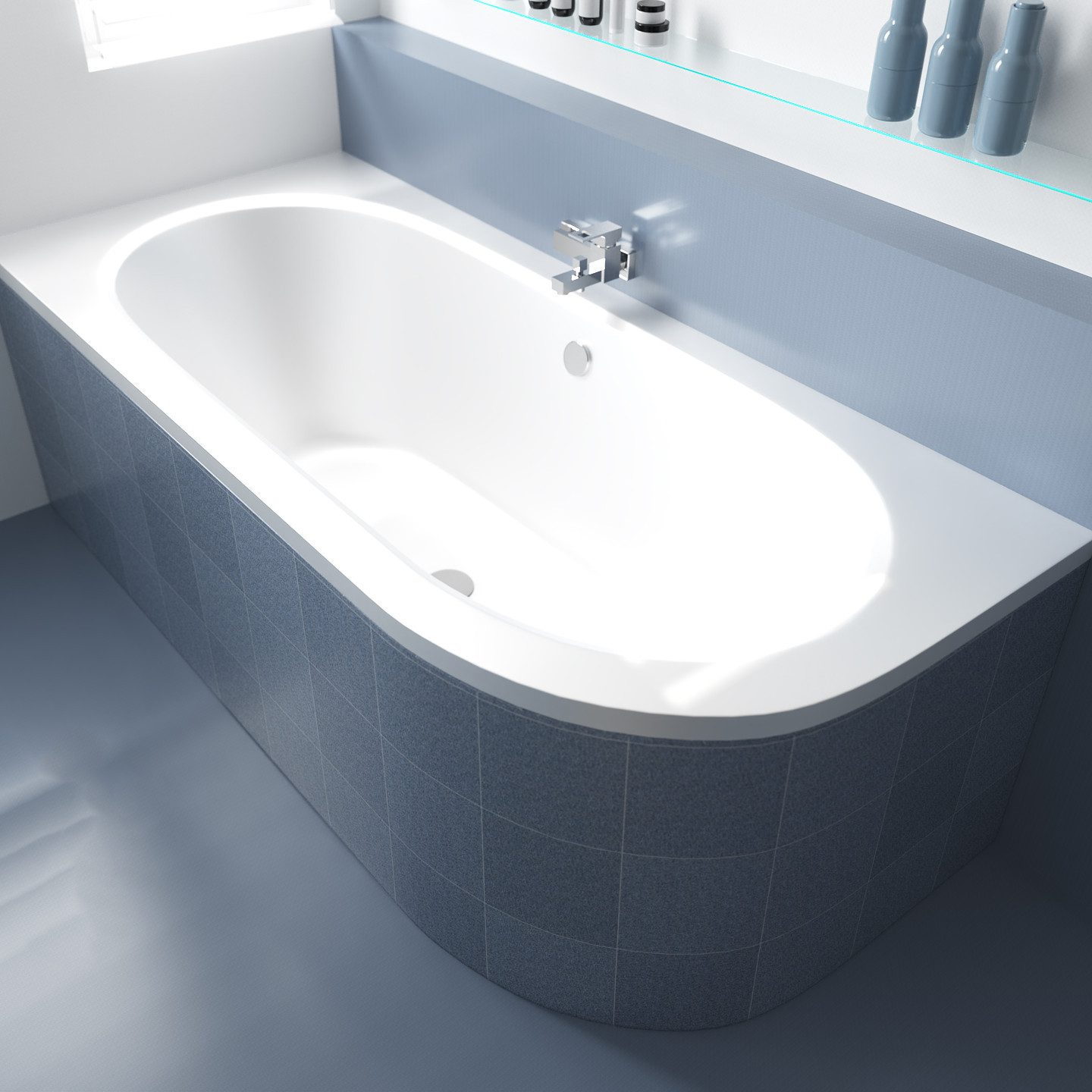 KOLMAN Badewanne Eckbadewanne Avita 170x75, (Links/Rechts), günstig online kaufen