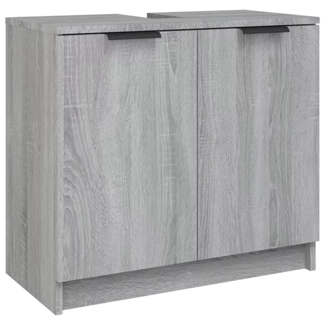 Vidaxl Badezimmerschrank Grau Sonoma 64,5x33,5x59 Cm Holzwerkstoff günstig online kaufen