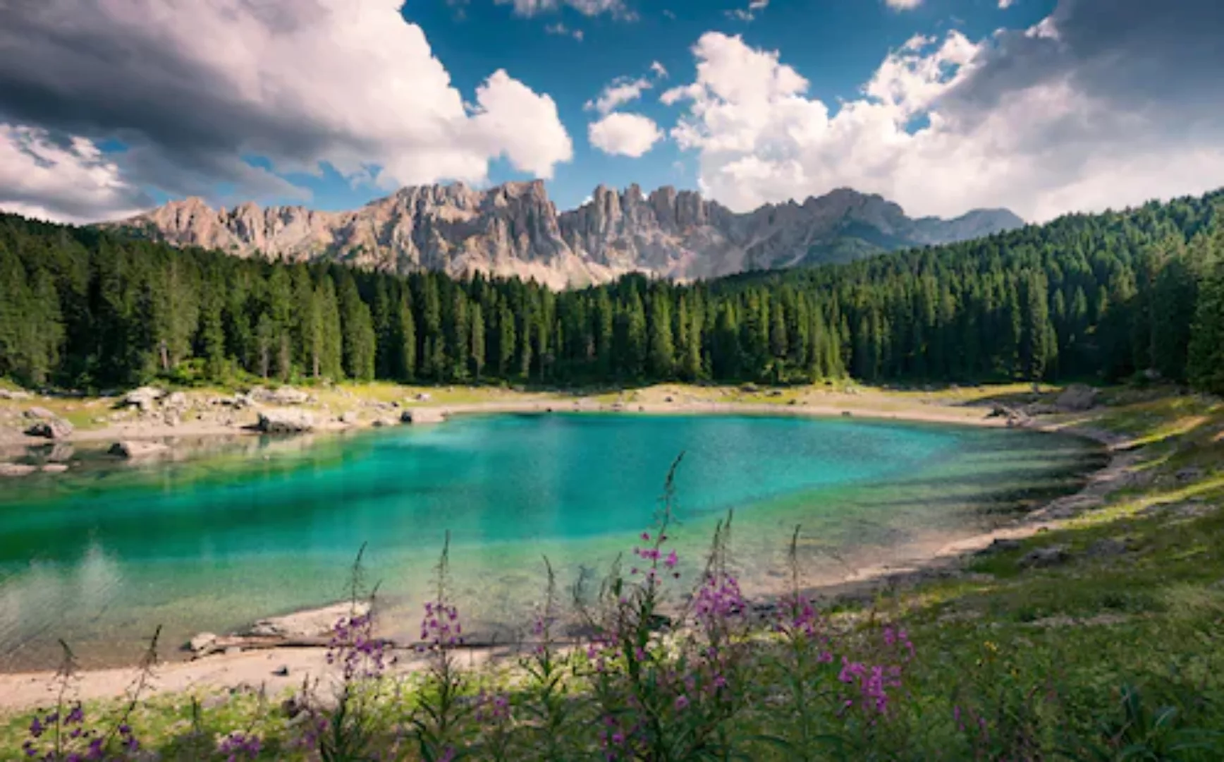 KOMAR Vlies Fototapete - Dolomitenjuwel - Größe 450 x 280 cm mehrfarbig günstig online kaufen