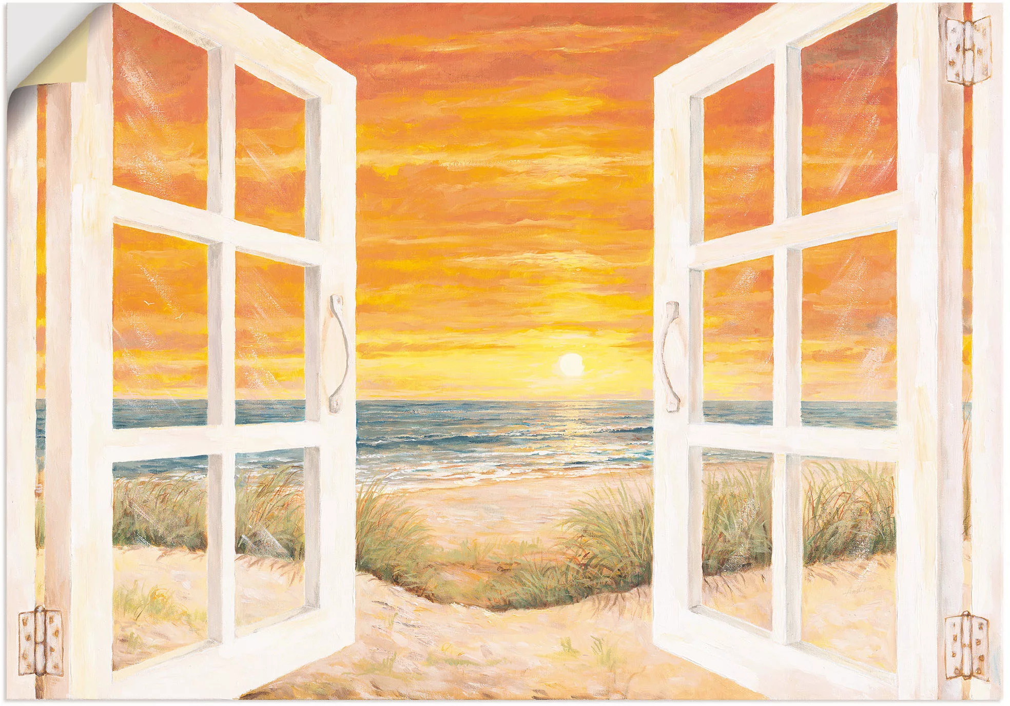 Artland Wandbild »Fenster zum Meer«, Meer Bilder, (1 St.) günstig online kaufen