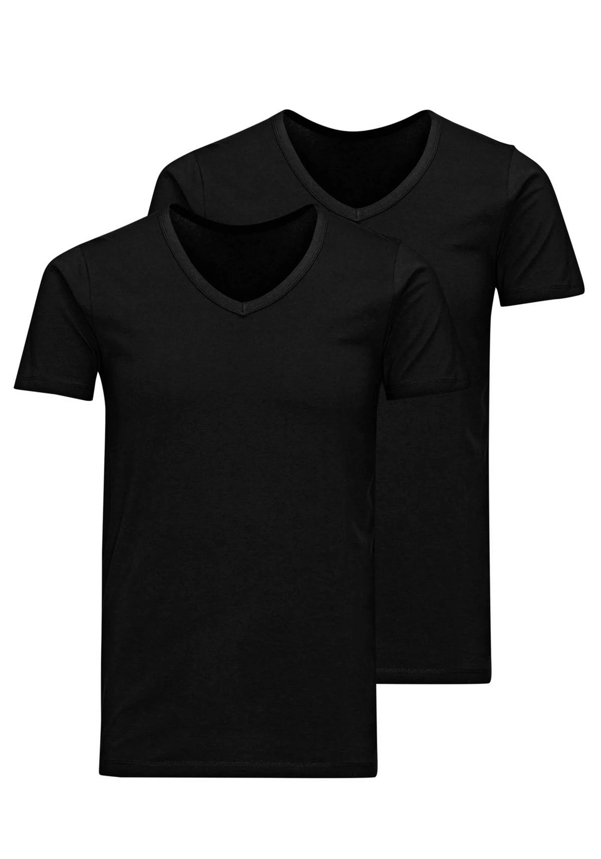 Jack & Jones Herren V-Neck T-Shirt JACBASIC 2er PACK - Regular Fit günstig online kaufen