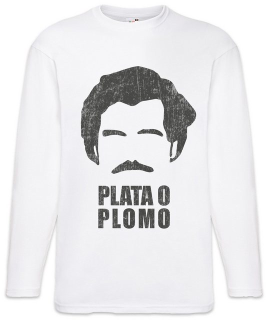 Urban Backwoods Langarmshirt Plata O Plomo Langarm T-Shirt Pablo Fun Narcos günstig online kaufen