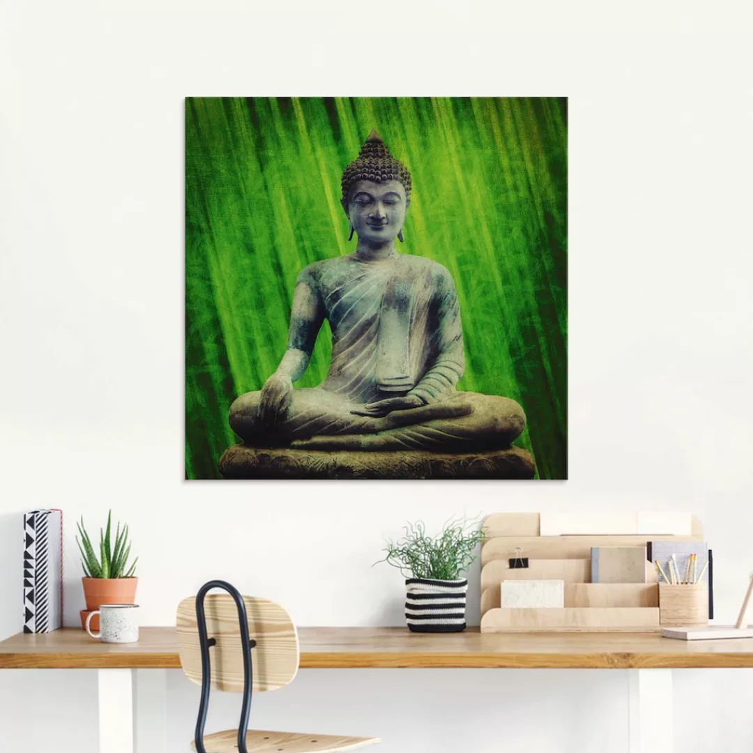 Artland Glasbild »Buddha«, Religion, (1 St.) günstig online kaufen