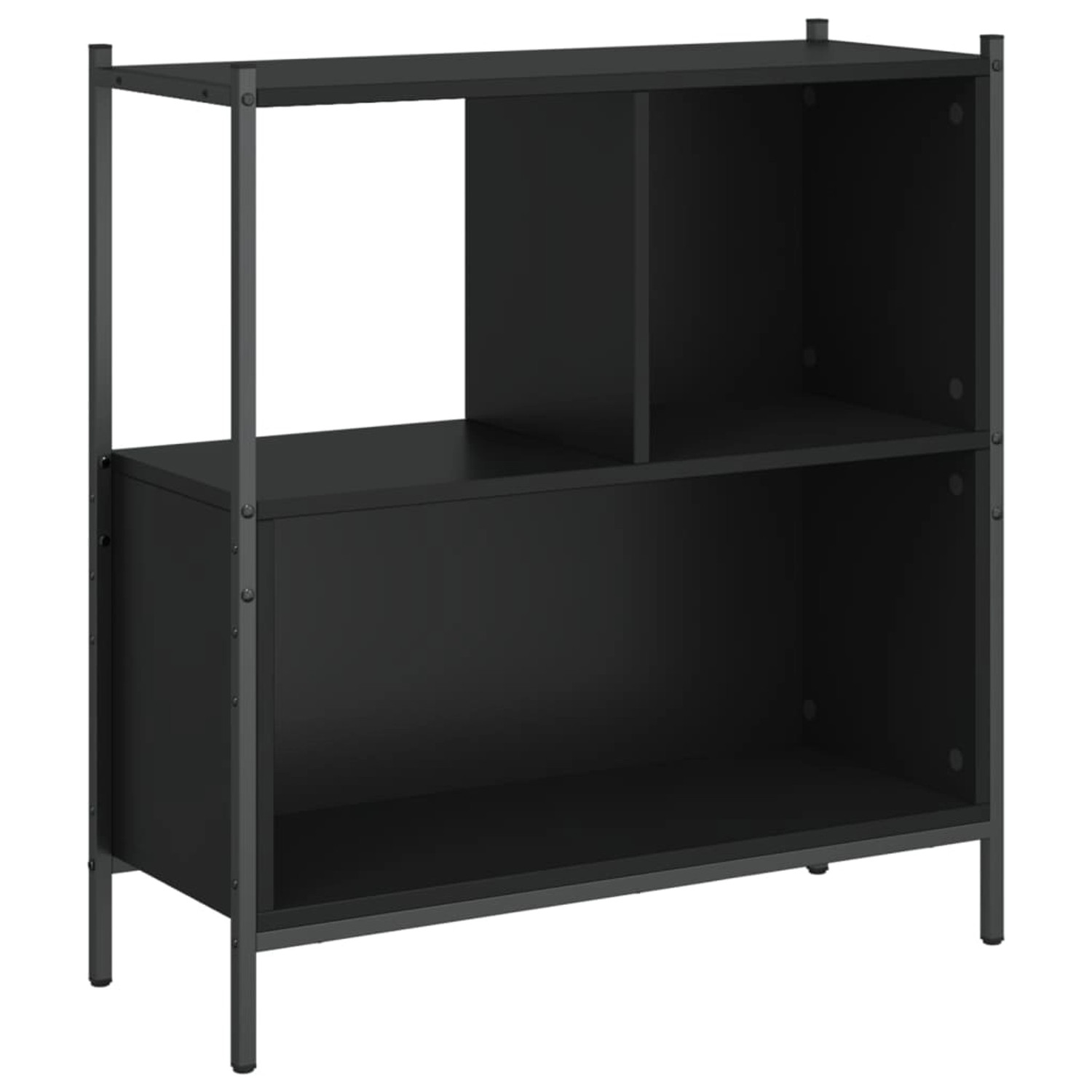 vidaXL Bücherregal Schwarz 72x28x77,5 cm Holzwerkstoff günstig online kaufen