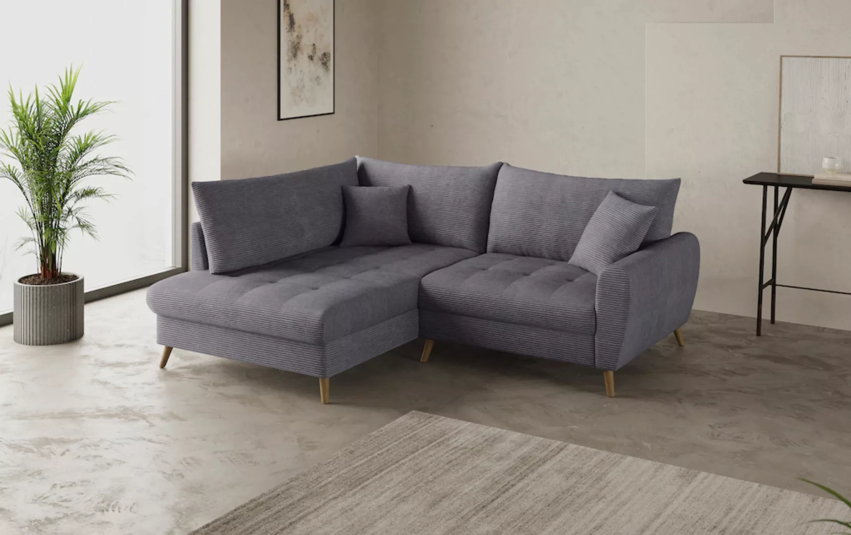 Mr. Couch Ecksofa "Blackburn II, L-Form", Mit Kaltschaumpolsterung bis 140 günstig online kaufen