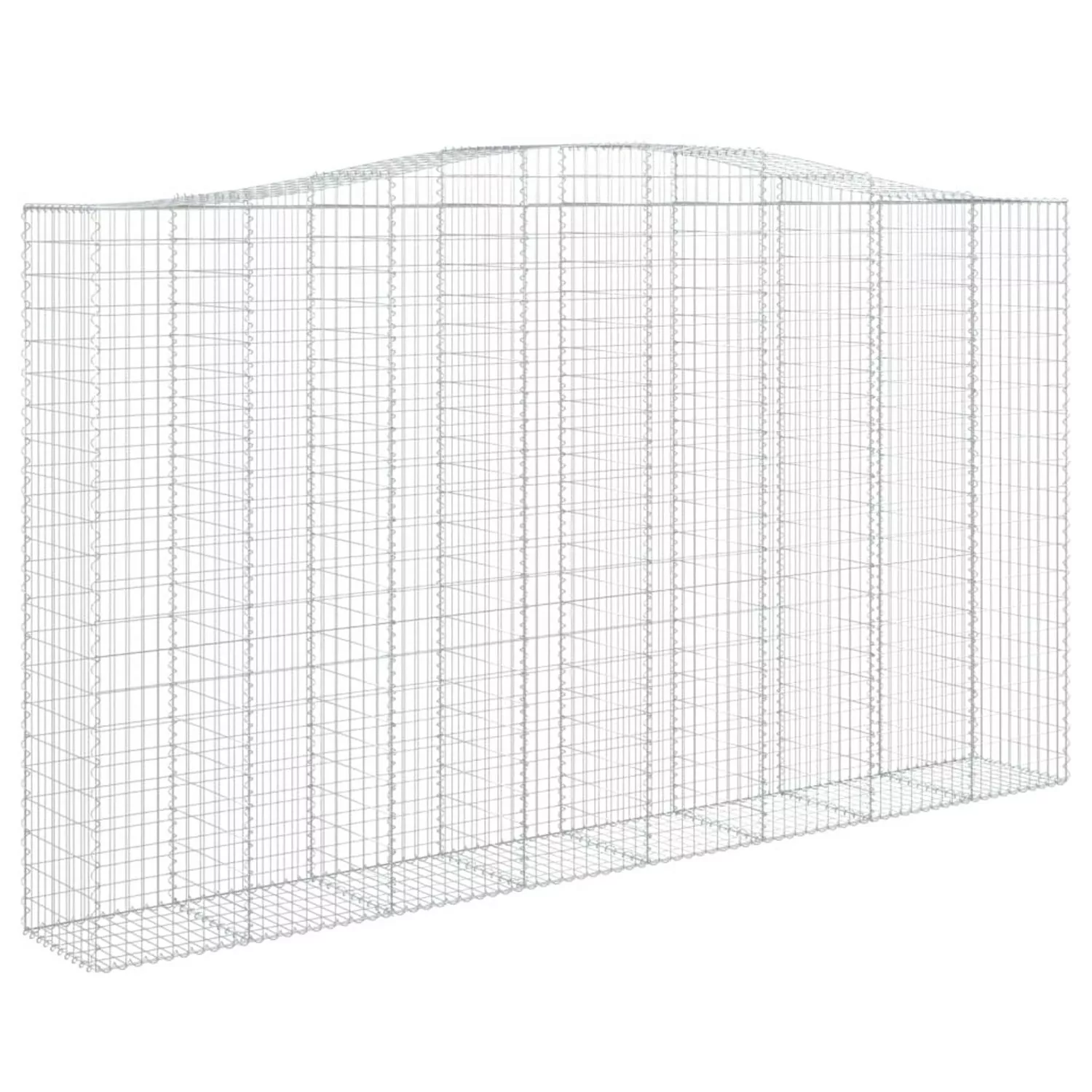 Vidaxl Gabionen Mit Hochbogen 3 Stk. 400x50x220/240cm Verzinktes Eisen günstig online kaufen