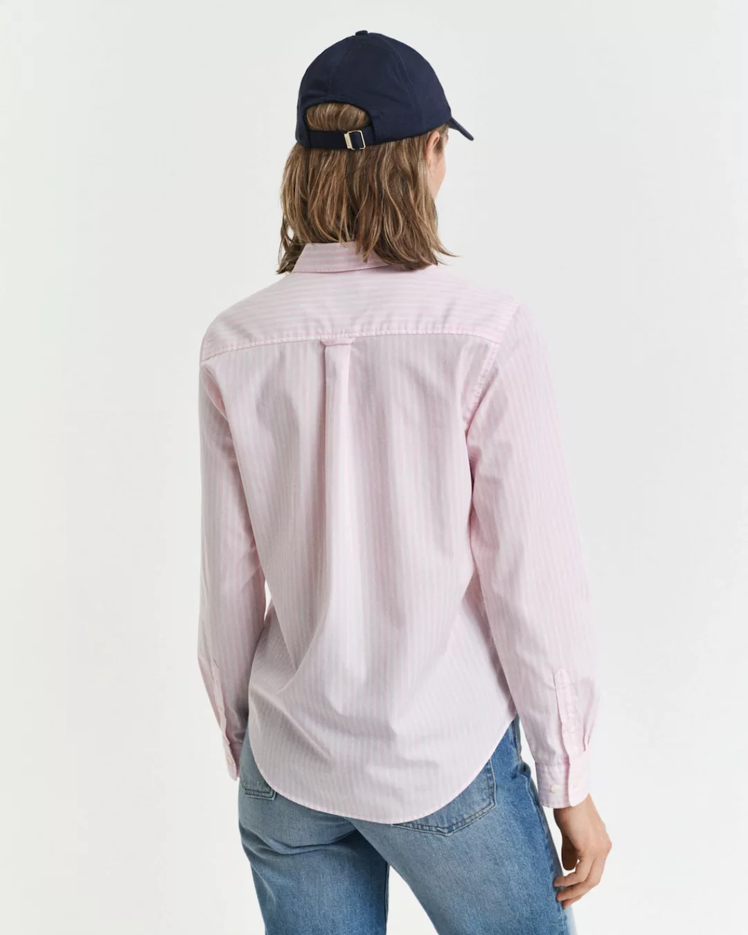 Gant Hemdbluse "REG POPLIN STRIPED SHIRT", mit einer kleinen Logostickerei günstig online kaufen